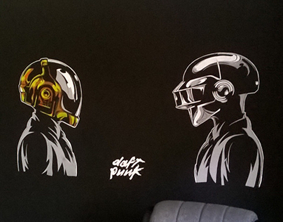 Wall painting - Daft Punk