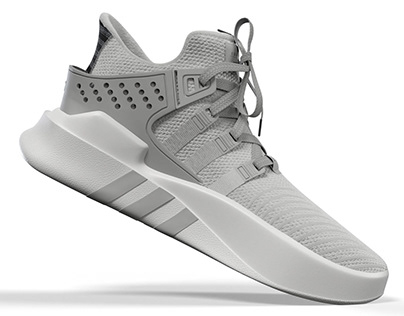 didas EQT Bask AVD Gray render with 1080p with 25fps