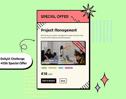 DailyUI Challenge #036 Special Offer