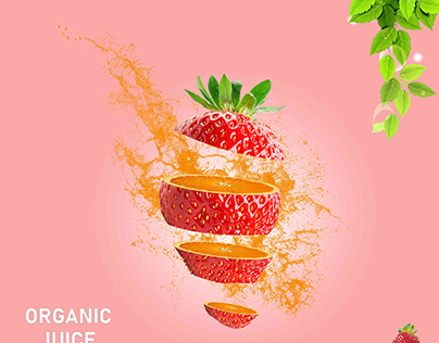Food banner - Strawberry and Orange