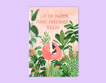 "Let the Indoor Plant Takeover Begin" Housewarming Card