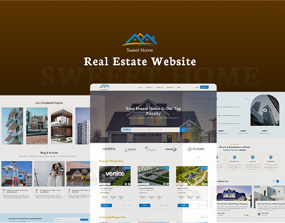 Sweet Home Real Estate Website UI Design