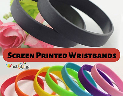 Screen Printed Wristbands - WristBand Buddy
