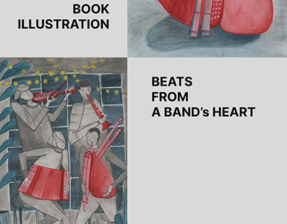 Book illustration - beats from a band's heart