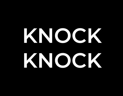 KNOCK KNOCK. Graphic idea insp — Vasiliy Shikhachevskiy