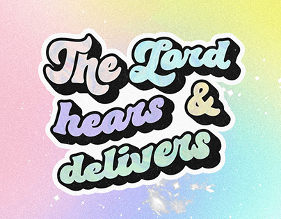 The Lord hears & delivers | Christian Poster