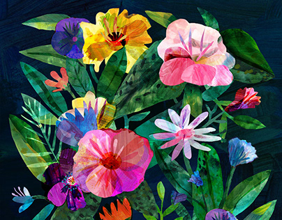 Botanical Collage series