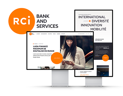 RCI Bank & Services - Corporate website, UX | UI