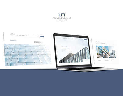 Project thumbnail - CN Mühendislik Website UI Design