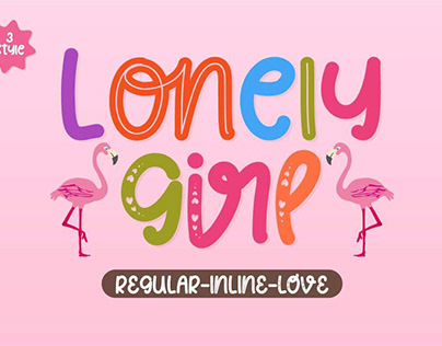 Lonely Girl - Playful Display Font