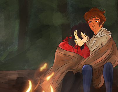 cuddles by the fire