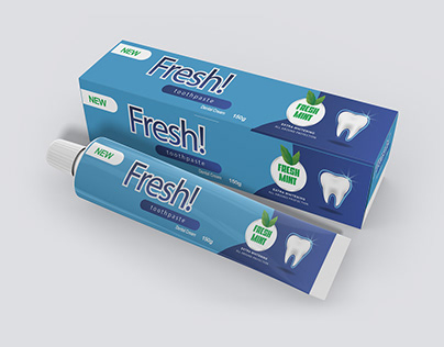 Fresh Toothpaste Branding Design