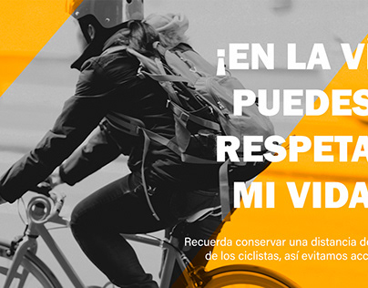 Campaña publicitaria: Seguridad vial de los ciclistas