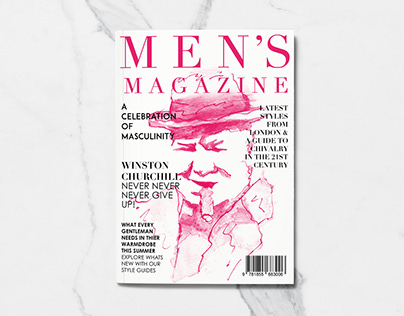 Men's Magazine - branding and layout