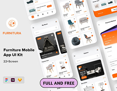 [FREE] Furniture Mobile App UI Kit