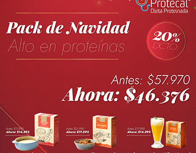 Protein Diet Christmas Promo for Protecal