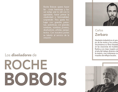 Maquetación revista - Roche Bobois