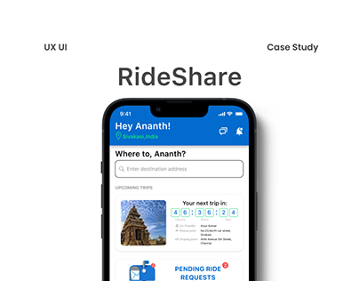 RideShare - Never Ride Alone (UX UI)