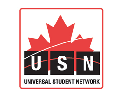 Universal Student Network: logo and website design