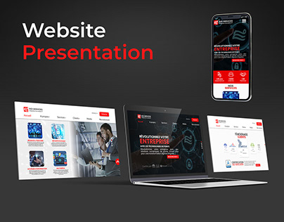 Website presentation design UI/UX tech