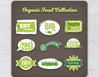 Organic Food Badge Collection