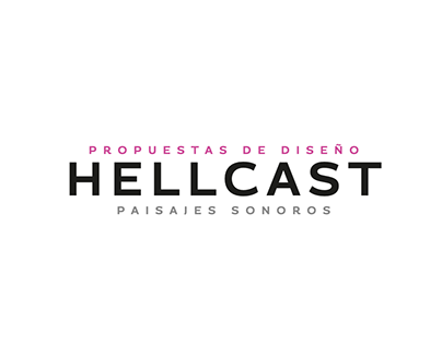 Diseño distintivo visual Hellcast. Proyecto personal