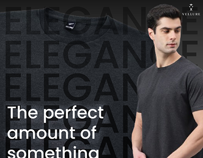 Plain Black Shirt Advertisement