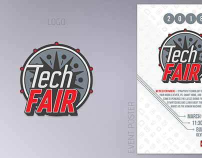 Synaptics TechFair - Logo and Event Poster