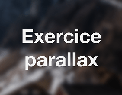 Exercice parallax - Ae