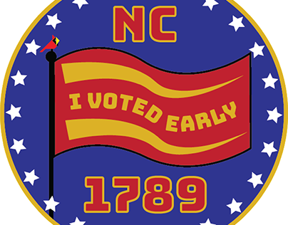 "I voted Early" Sticker