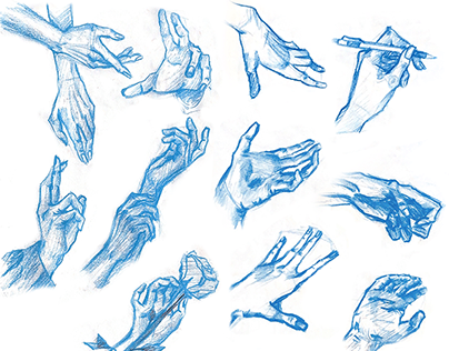 Hands and feet sketches