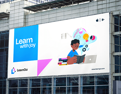 LearnGo - EdTech Brand Logo & Brand Identity