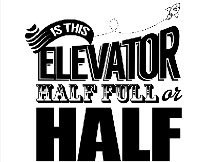 Wall Decals - Typography for the lift