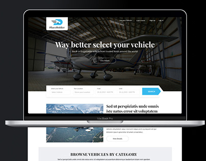 Vehical Website FREE PSD Template | Bootstrape Grid