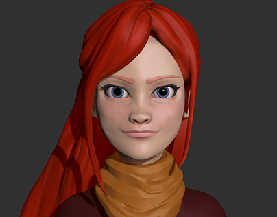 Zoe 3D Cartoon Character