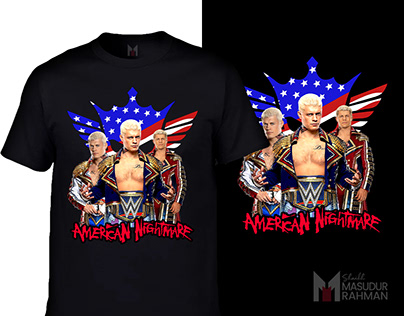 Cody Rhodes American Nightmare T-shirt Design