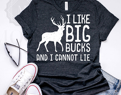 i like big bucks hunting t-shirt