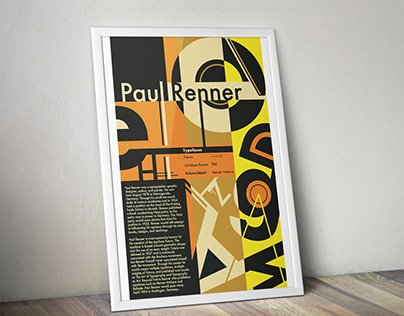 Paul Renner Type Poster