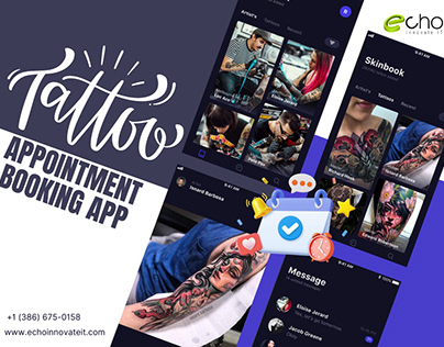 Tattoo Appointment Booking App Design