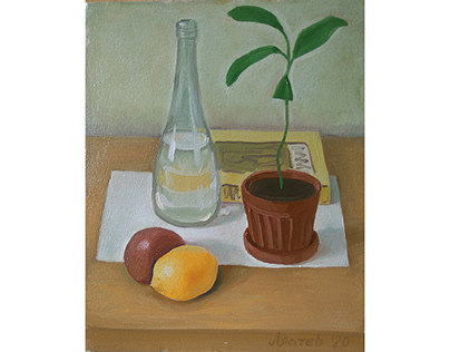 Still Life With Two Lemons