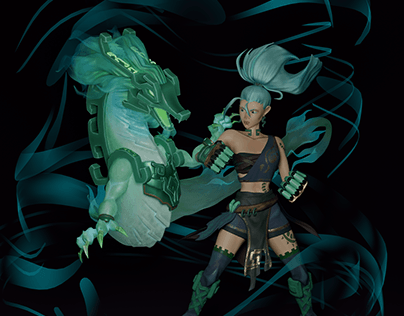 Xun and bronze dragon