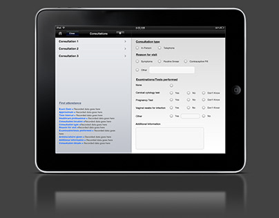 iPad Screen Design