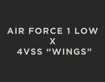 Air Force 1 Low x 4Vss "WINGS"