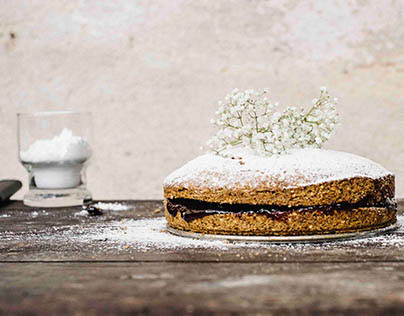 Food Photography-A rustic cake-