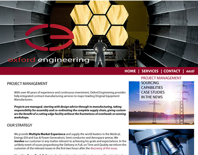 Website Design for Engineering Firm