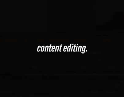 content editing