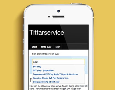 SVT - Tittarservice