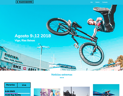Rediseño web O Marisquiño 2018 (Vigo)_ Evento