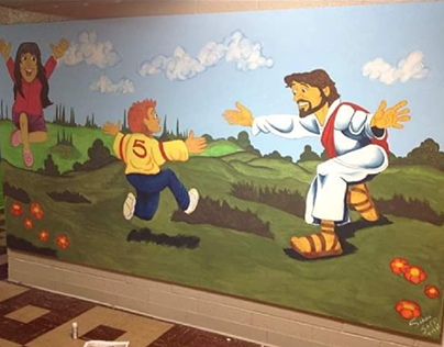 childrens mural - wall mural