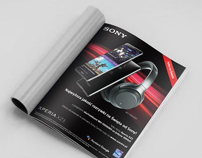 Reklama prasowa smartfona XZ3